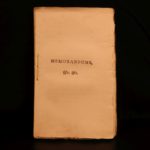 1794 1ed American Revolution WAR South Carolina Memorandums Siege of Charleston