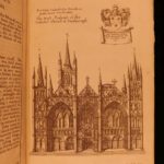 1686 1st ed Peterburgh Cathedral Simon Gunton Illustrated Monastics England