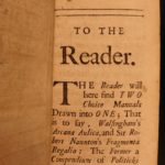 1694 Arcana Aulica Court & Courtier Walsingham English Politics Queen Elizabeth