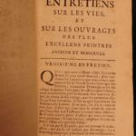 1706 History of Architecture Felibien Famous Architects Cathedrals Rome France