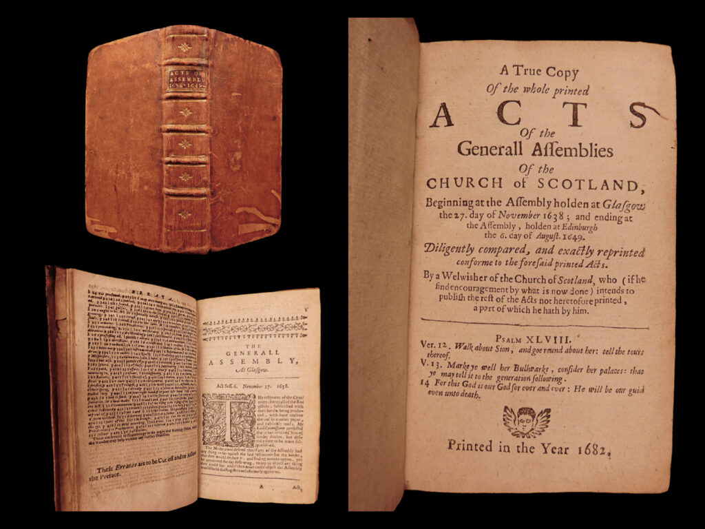 True copy of the whole printed acts of the generall assemblies of the church of scotland. Church of scotland.