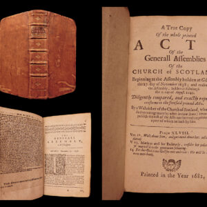 True copy of the whole printed acts of the Generall Assemblies of the Church of Scotland. Church of Scotland.