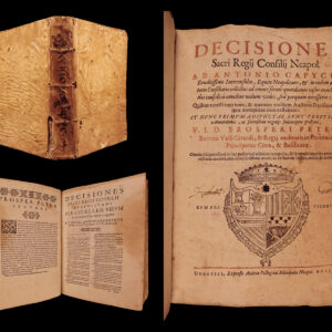 Decisiones sacri regij consilij neapol. Antonio capece.