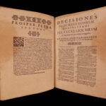 1603 NAPLES Italian Law Decisiones Sacri Regii Consilii Neapolitani Italy Capece