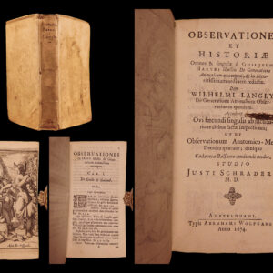 Observationes et historiae omnes. William harvey.