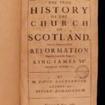 1680 True History Church of SCOTLAND Calderwood England Scottish Edinburgh FOLIO
