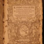 1582 1ed Curtio Gonzaga Faithful Lover Italian Poetry Occult Magic Supernatural