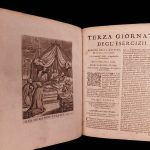 1695 Spanish Saint Ignatius of Loyola Spiritual Exercises JESUIT Agnelli PLATES