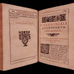 1651 RARE 1st ed Catholic Ceremonial Episcoporum Pope Clement VIII Innocent X