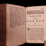 1657 Napoli History of Masaniello Revolt in NAPLES Giraffi Dutch Habsburg Spain