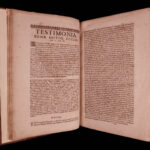 1688 HUGE FOLIO Orthodox Saint Clement of Alexandria Martyrs Pagan Superstition