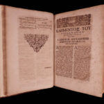 1688 HUGE FOLIO Orthodox Saint Clement of Alexandria Martyrs Pagan Superstition