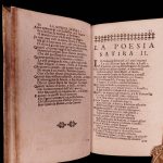 1695 1st ed Satire of Salvatore Rosa Order of the Garter ARMS! Italian Poetry