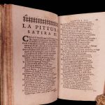 1695 1st ed Satire of Salvatore Rosa Order of the Garter ARMS! Italian Poetry