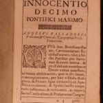 1651 RARE 1st ed Catholic Ceremonial Episcoporum Pope Clement VIII Innocent X