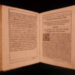 1651 RARE 1st ed Catholic Ceremonial Episcoporum Pope Clement VIII Innocent X