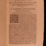 1640 History ITALY Francesco Guicciardini Clement VII Politics Law Rome ITALIAN