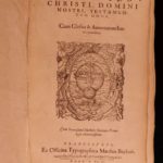 1611 Biblia Sacra Lutheran Osiander BIBLE + Mystic Commentary New Testament