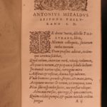 1577 1st ed Astrology Occult Celestial Astronomy Paradoxa Sexuality Mizauld