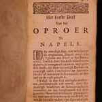 1657 Napoli History of Masaniello Revolt in NAPLES Giraffi Dutch Habsburg Spain