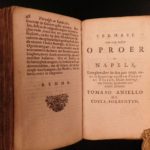 1657 Napoli History of Masaniello Revolt in NAPLES Giraffi Dutch Habsburg Spain