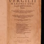 1586 Works VIRGIL Aeneid Georgics Mythology SPANISH Commentary Fabricius FOLIO