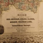 1856 1ed HUGE MAP Colton’s Traveler Guide Book Illustrated Americana California