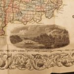 1856 1ed HUGE MAP Colton’s Traveler Guide Book Illustrated Americana California
