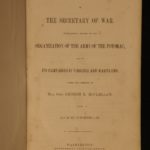 1864 1ed George McClellan CIVIL WAR Letter Secretary of War Battle Strategy