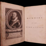 1781 Memoires of Duke of Sully France Henry IV Huguenot Utopian Europe IRISH ed