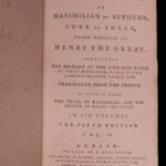 1781 Memoires of Duke of Sully France Henry IV Huguenot Utopian Europe IRISH ed