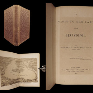 1855 1st ed Sevastopol Crimean War MAP Turkey Constantinople McCormick Visit