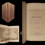 1855 1st ed Sevastopol Crimean War MAP Turkey Constantinople McCormick Visit
