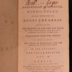 1781 Memoires of Duke of Sully France Henry IV Huguenot Utopian Europe IRISH ed