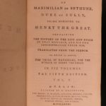 1781 Memoires of Duke of Sully France Henry IV Huguenot Utopian Europe IRISH ed