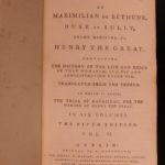 1781 Memoires of Duke of Sully France Henry IV Huguenot Utopian Europe IRISH ed