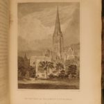 1814 1st ed Cathedral Church of Salisbury Illustrated Church of England Sarum