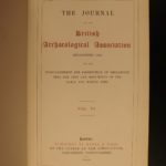1846 British Archaeology Journal Illustrated English Medieval Knights Coins +