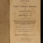 1844 Early Catholics in Kentucky Pioneer Americana Louisville Bardstown KY
