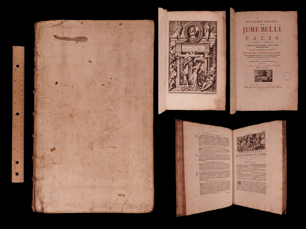 Hugonis grotii de jure belli ac pacis libri tres … cum commentariis gulielmi van der muelen … accedunt et authoris annotata … nec non j. F. Gronovii v. C. Notæ, etc. Hugo grotius.