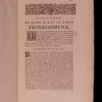 1696 Hugo Grotius de Jure Belli Dutch Legal Masterpiece Catholic Natural LAW