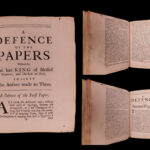 1686 John Dryden Defense of Papers of Charles II of England Catholic Protestant