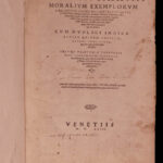 1558 Valerius Maximus Dictorum et Factorum Tiberius Greek ROME Philosophy Badius