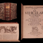 1671 1ed Ancient Vehicles Chariots Archaeology Machines Inventions Scheffer