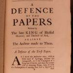 1686 John Dryden Defense of Papers of Charles II of England Catholic Protestant