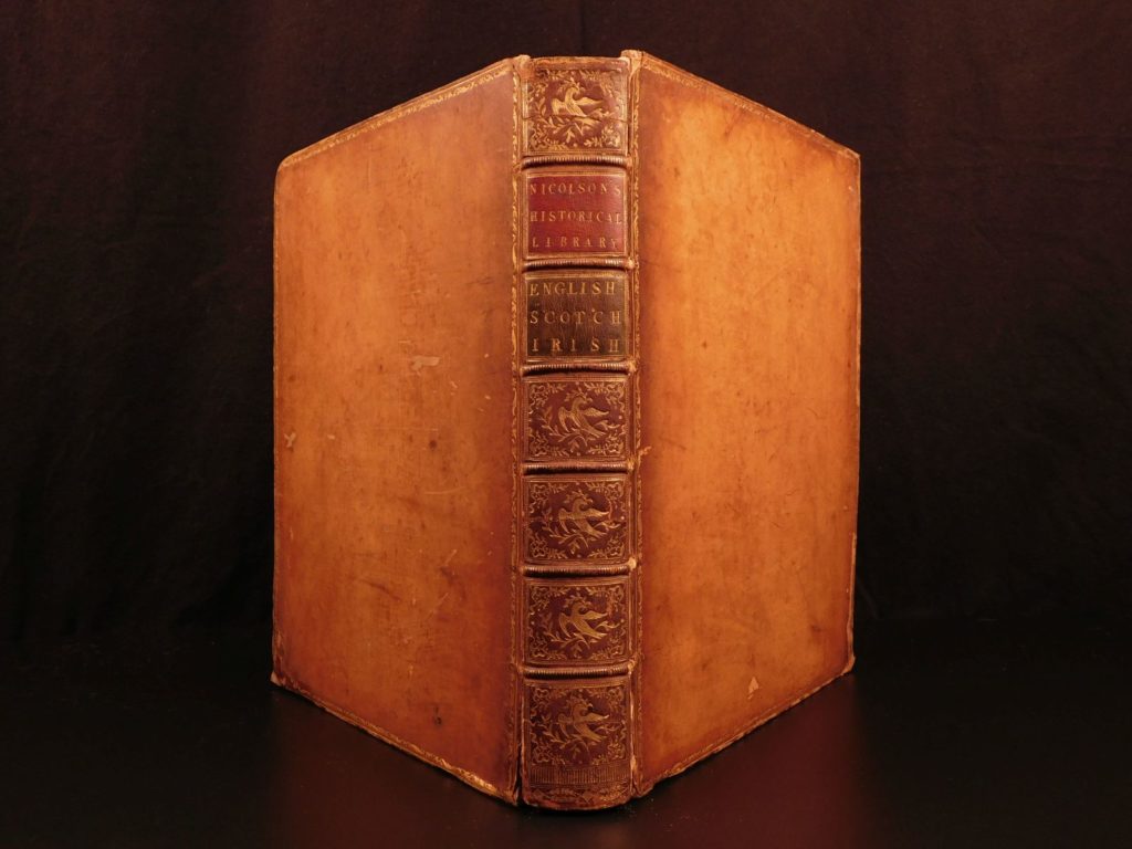 1776 books & bibliography english scottish irish libraries law records nicolson | <em>a simple yet reliable bibliography of sources relating to the history of the british isles. First published in 1736, ‘the english, scotch, and irish historical libraries’ is a work by william nicolson, a 17<sup>th</sup>-century bishop of carlisle. He was adept at collecting official state papers and manuscripts and published these records and law-books in the present volume. <strong>lowndes refers to this work as a ‘valuable work, indispensable to the study of english history’ and for more than a century it was the most reliable source of bibliographic information on english history</strong>. </em>