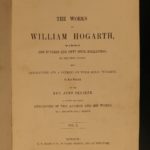 1860 William Hogarth BEAUTIFUL Illustrated 130 Engraved ART Political Satire