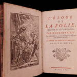 1761 Praise of Folly Erasmus of Rotterdam Protestant Reform Illustrated Humanism