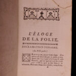 1761 Praise of Folly Erasmus of Rotterdam Protestant Reform Illustrated Humanism