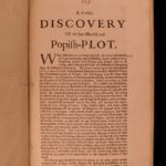 1679 Narrative of John Smith Popish Plot Charles II Scotland England Protestant